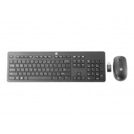 Clavier + Souris HP Slim T6L04AA sans fil récepteur USB 2,4 Ghz