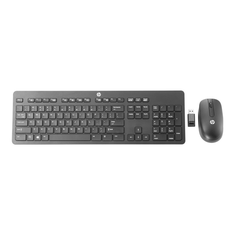 Clavier + Souris HP Slim T6L04AA sans fil récepteur USB 2,4 Ghz