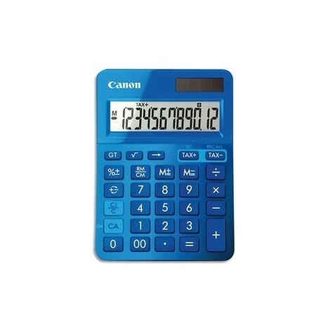 Calculatrice CANON de bureau 12 chiffres LS-123K Bleue 9490B001AA