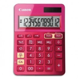 Calculatrice CANON de bureau 12 chiffres LS-123K Rose 9490B003AA