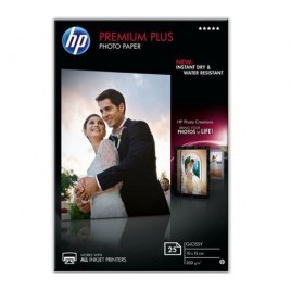 CR677A Papier 10 x 15 cm HP Photo Premium Plus Glossy (25 feuilles, 300 g/m2)