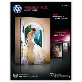HP CR676A Papier Photo Glossy 13x18cm PREMIUM PLUS 20 feuilles (300 g/m2)