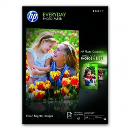Papier A4 HP photo EVERYDAY Q5451A Glossy (25 feuilles, 21x29,7cm, 200 g/m2)