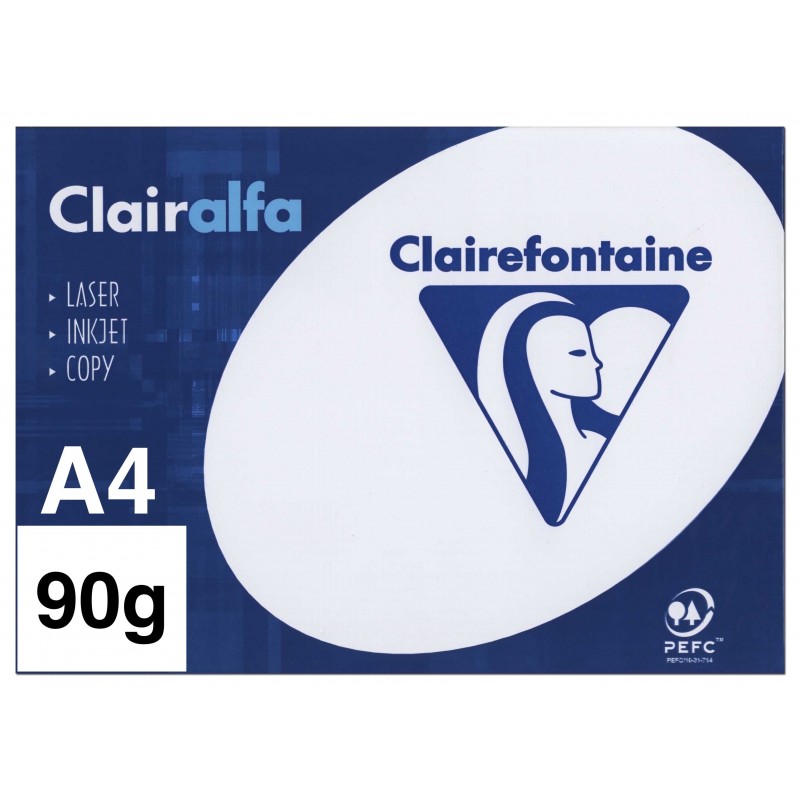 Clairefontaine ramette A4 Orange Pastel - 500 feuilles - 80 g - JPG