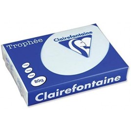 Ramette de papier couleur Bleu Clairefontaine Trophée A4 500 feuilles 1971 (80g/m2)