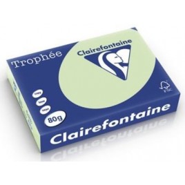 Ramette de papier couleur Vert Golf Clairefontaine Trophée A4 500 feuilles 1777 (80g/m2)