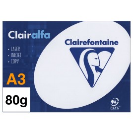 Ramette de papier Clairefontaine A3 500 feuilles (80g/m2)