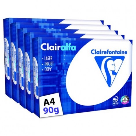 Papier Clairalfa A4 blanc 80 g Clairefontaine - Ramette de 500