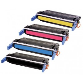 Pack de 4 Toners compatibles HP C9720A + C9721A + C9722A + C9723A - 9 000 + 3x 8 000 pages