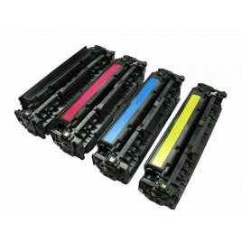 Pack de 4 Toners compatibles HP CE250X + CE251A + CE252A + CE253A - 10 500 + 3x 7 000 pages