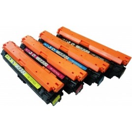 Pack de 4 Toners compatibles HP CE740A + CE741A + CE743A + CE742A - 4x 13 000 pages