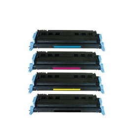 Pack de 4 Toners compatibles HP Q6000A + Q6001A + Q6002A + Q6003A - 2 700 + 3 x 2 200 pages