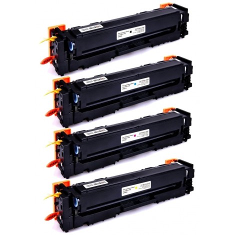 Pack de 4 Toners compatibles HP CF530A + CF531A + CF532A + CF533A - 1 100 + 3x 900 pages