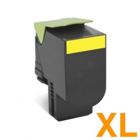 80C2HY0 - 802HY Jaune, Toner compatible LEXMARK - 3 000 pages