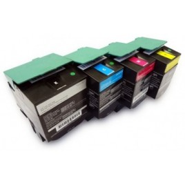 Pack de 4 Toners compatibles LEXMARK C540H1KG-CG-MG-YG - 2 500 + 3x 2 000 pages