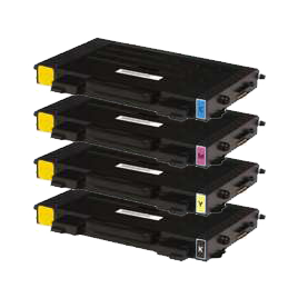 Pack de 4 Toners compatibles SAMSUNG CLP-500D7K+CLP-500D5C+CLP-500D5M+CLP-500D5Y - 7 000 + 3x 5 000 pages