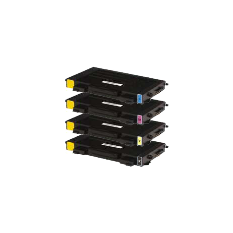 Pack de 4 Toners compatibles SAMSUNG CLP-500D7K+CLP-500D5C+CLP-500D5M+CLP-500D5Y - 7 000 + 3x 5 000 pages