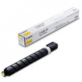 Canon C-EXV51 Cartouche de toner jaune d'origine - 0484C002 - Capacité : 60 000 pages