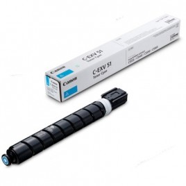 Canon C-EXV51 Cartouche de toner cyan d'origine - 0482C002 - Capacité : 60 000 pages