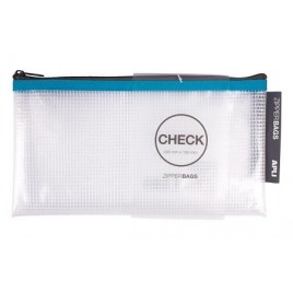 Zipper Bags format chéquier - 23cm x 13cm - en PVC renforcé transparent