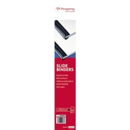 Pergamy pack de 25 Baguettes à relier Noir de 3mm A4 - 5 à 30 feuilles