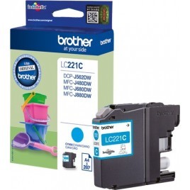 ORIGINAL BROTHER LC-221C Cyan - 260 pages