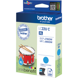 ORIGINAL BROTHER LC-22UC Cyan - 1 200 pages