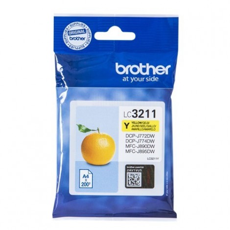 ORIGINAL BROTHER LC-3211Y Jaune - 200 pages