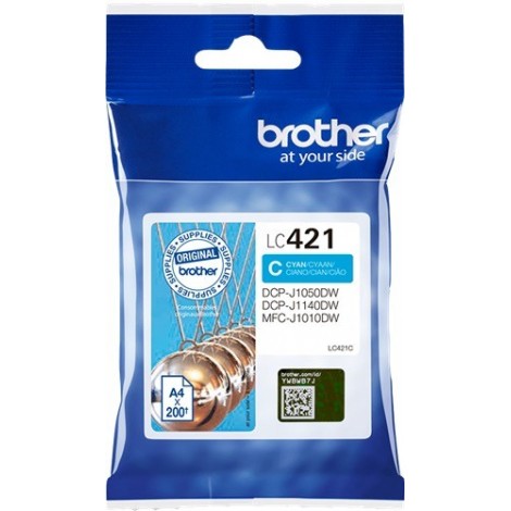 ORIGINAL BROTHER LC-421C Cyan - 200 pages