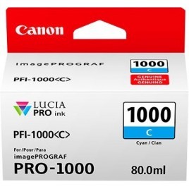 ORIGINAL Canon Cartouche d'encre Cyan PFI-1000c 0547C001 80ml