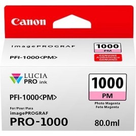 ORIGINAL Canon Cartouche d'encre Magenta Clair PFI-1000pm 0551C001 80ml