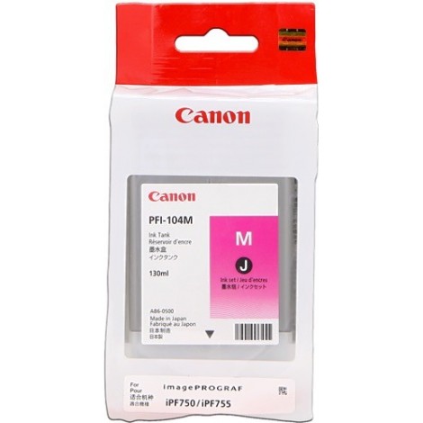ORIGINAL Canon Cartouche d'encre magenta PFI-104m 3631B001 130ml