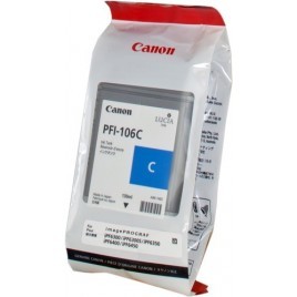 ORIGINAL Canon Cartouche d'encre cyan PFI-106c 6622B001 130ml