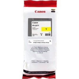 ORIGINAL Canon Cartouche d'encre jaune PFI-207y 8792B001 300ml