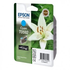 ORIGINAL EPSON T0592 Cyan - Orchidée - 13ml