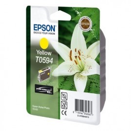 ORIGINAL EPSON T0594 Jaune - Orchidée - 13ml