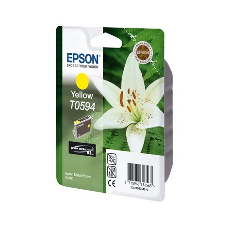 ORIGINAL EPSON T0594 Jaune - Orchidée - 13ml