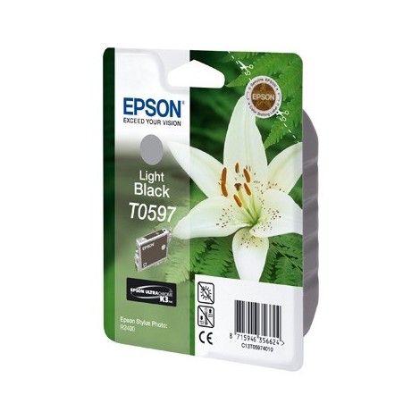 ORIGINAL EPSON T0597 Gris - Orchidée - 13ml