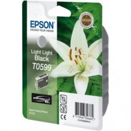 ORIGINAL EPSON T0599 Gris clair - Orchidée - 13ml