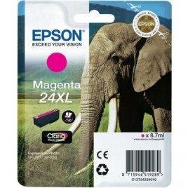ORIGINAL EPSON T2433 XL Magenta - Eléphant - 8.7ml - 740 pages