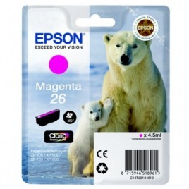 ORIGINAL EPSON T2613 Magenta - Ours Polaire - 4.5ml - 300 pages