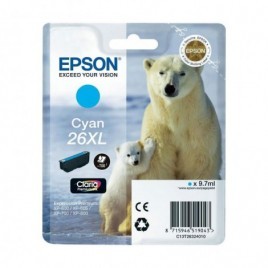 ORIGINAL EPSON T2632 XL Cyan - Ours Polaire - 9.7ml - 700 pages