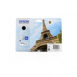 ORIGINAL EPSON T7021 Noire - Tour Eiffel - 45.2ml - 2400 pages