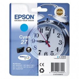 ORIGINAL EPSON T2702 Cyan - Réveil - 3.6ml - 300 pages