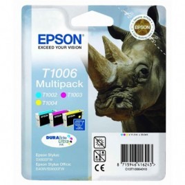 ORIGINAL EPSON T1006 Multipack - Rhinocéros - 3x 11.1ml - 1035 + 975 + 625 + 910 pages
