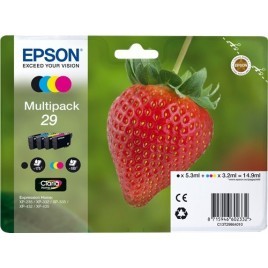 ORIGINAL EPSON T2986 Multipack - Fraise - 1x 5.3ml + 3x 3.2ml - 175 + 3x 180 pages