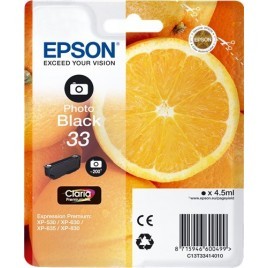 ORIGINAL EPSON T3341 Noir photo - Orange - 4.5ml - 200 pages