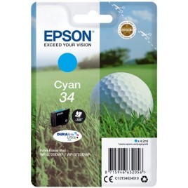 ORIGINAL EPSON T3462 Cyan - Balle de Golf - 4.2ml - 300 pages