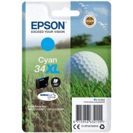 ORIGINAL EPSON T3472 XL Cyan - Balle de Golf - 10.8ml - 950 pages