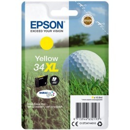 ORIGINAL EPSON T3474 XL Jaune - Balle de Golf - 10.8ml - 950 pages